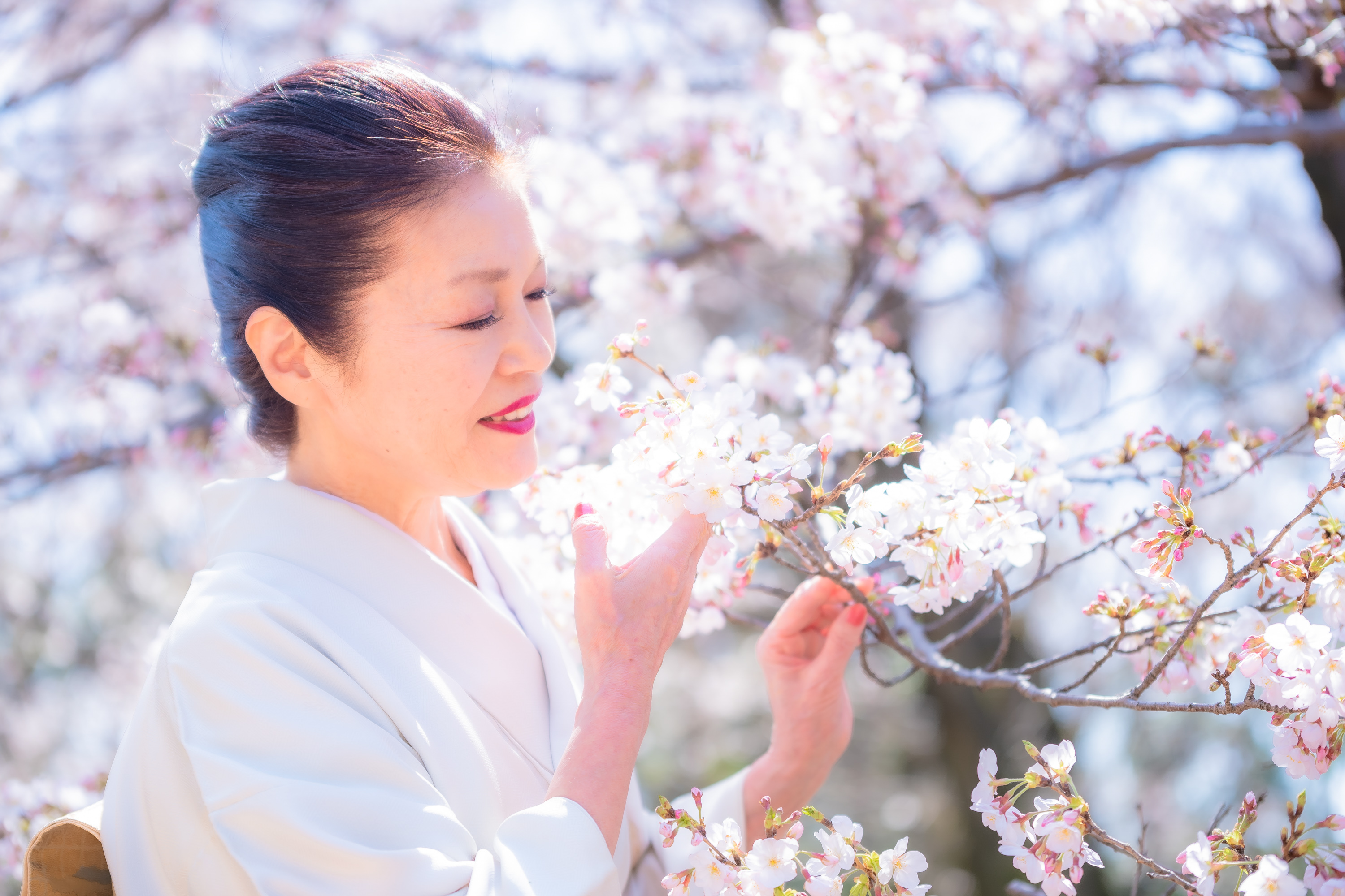 Mai with Cherry Blossoms